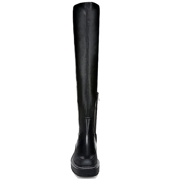 New w/Box Sam Edelman Lerue Vegan Leather Over-The-Knee Lug-Sole Boots Size 6 - Picture 7 of 13